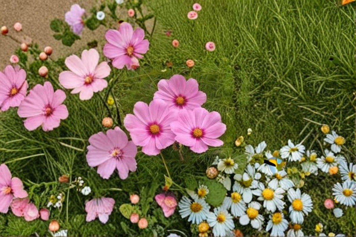 Cosmos Gloria Seeds – Bright Pink Flowers, Easy to Grow, Annual, Cosmos bipinnatus, 100 Seeds