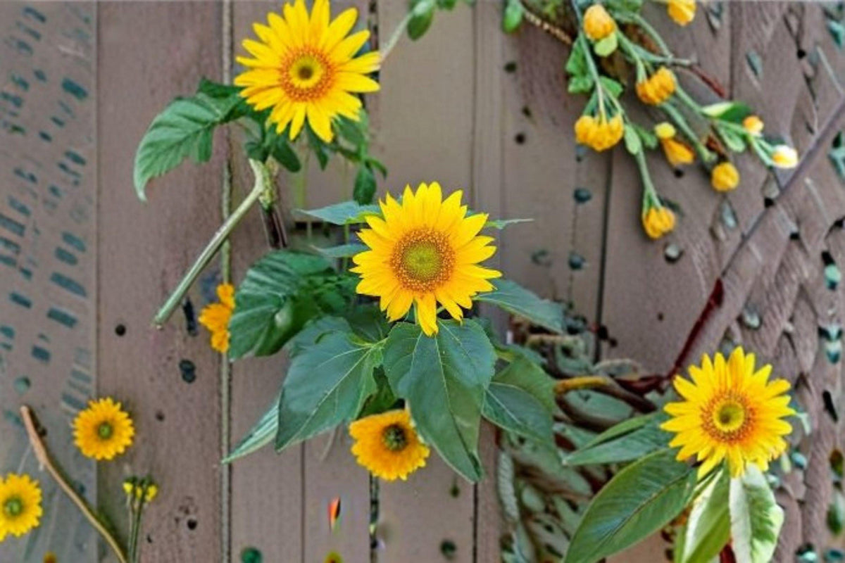 Sunspot Sunflower Seeds – Dwarf Helianthus annuus for Pots & Garden Borders, Golden Yellow, 1g
