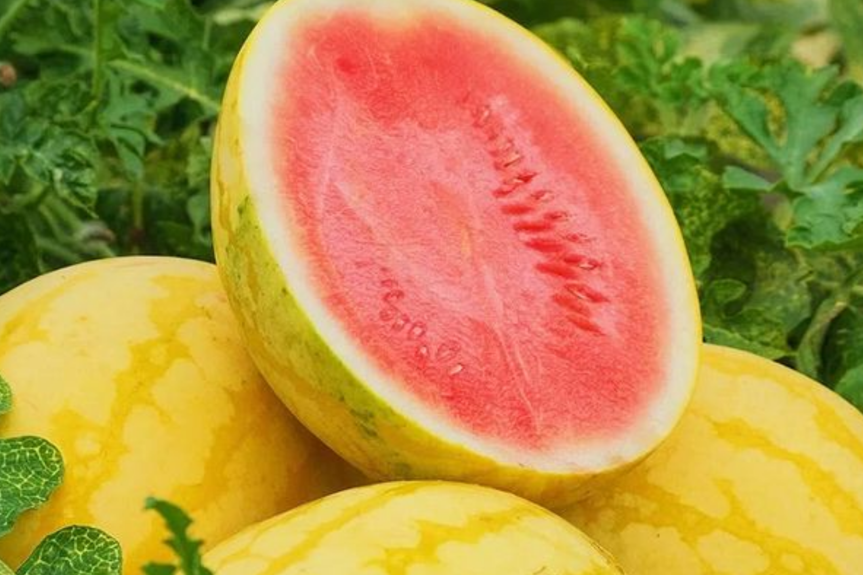Gold Skin Watermelon Seeds - Yellow/Royal Golden Variety Citrullus lanatus Vegetable Seeds for Home Garden