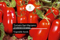 San Marzano Short Vine Tomato Seeds, Indeterminate Heirloom Lycopersicon esculentum for Sauces & Canning