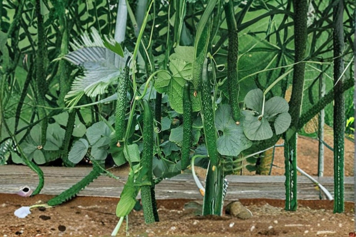 Chinese Snake Cucumber Seeds – Extra-Long Curved Asian Heirloom Variety, Crisp & Mild, Heat-Tolerant Cucumis sativus