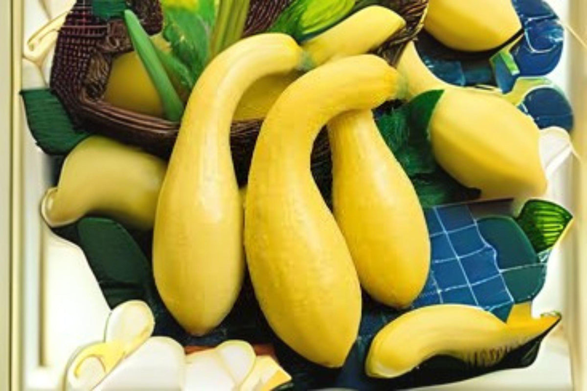 Heirloom Crookneck Squash Seeds – Bright Yellow, Curved Neck, Compact, Cucurbita pepo, 10 Seeds