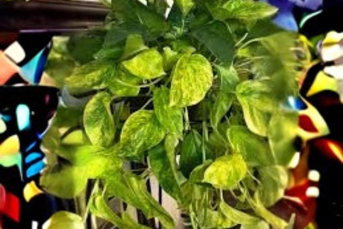 Fernando Fire Pothos Cuttings, Variegated Epipremnum aureum, Indoor Houseplant, No Roots, Tropical Vine