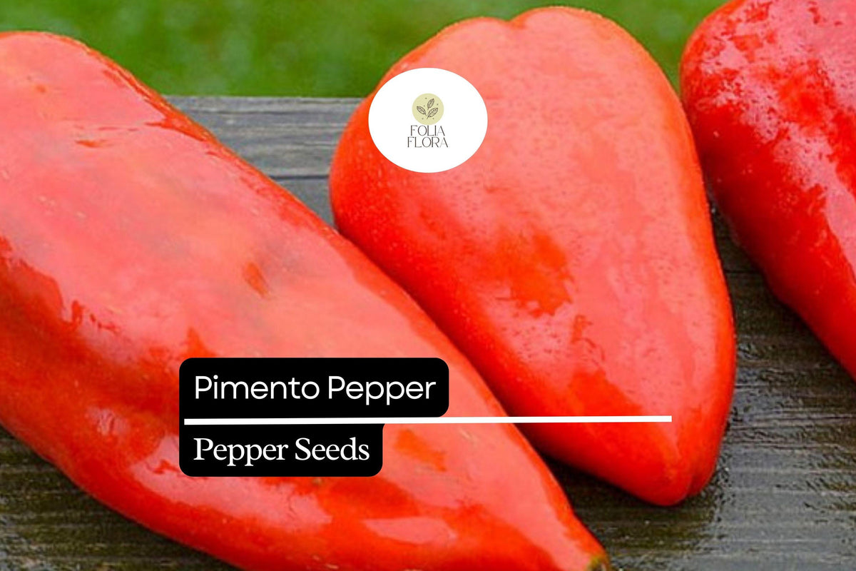 25 Seeds Pimento Pepper (Capsicum annuum) – Sweet Mild Heirloom Variety for Fresh Eating, Stuffing, Roasting, Preserving