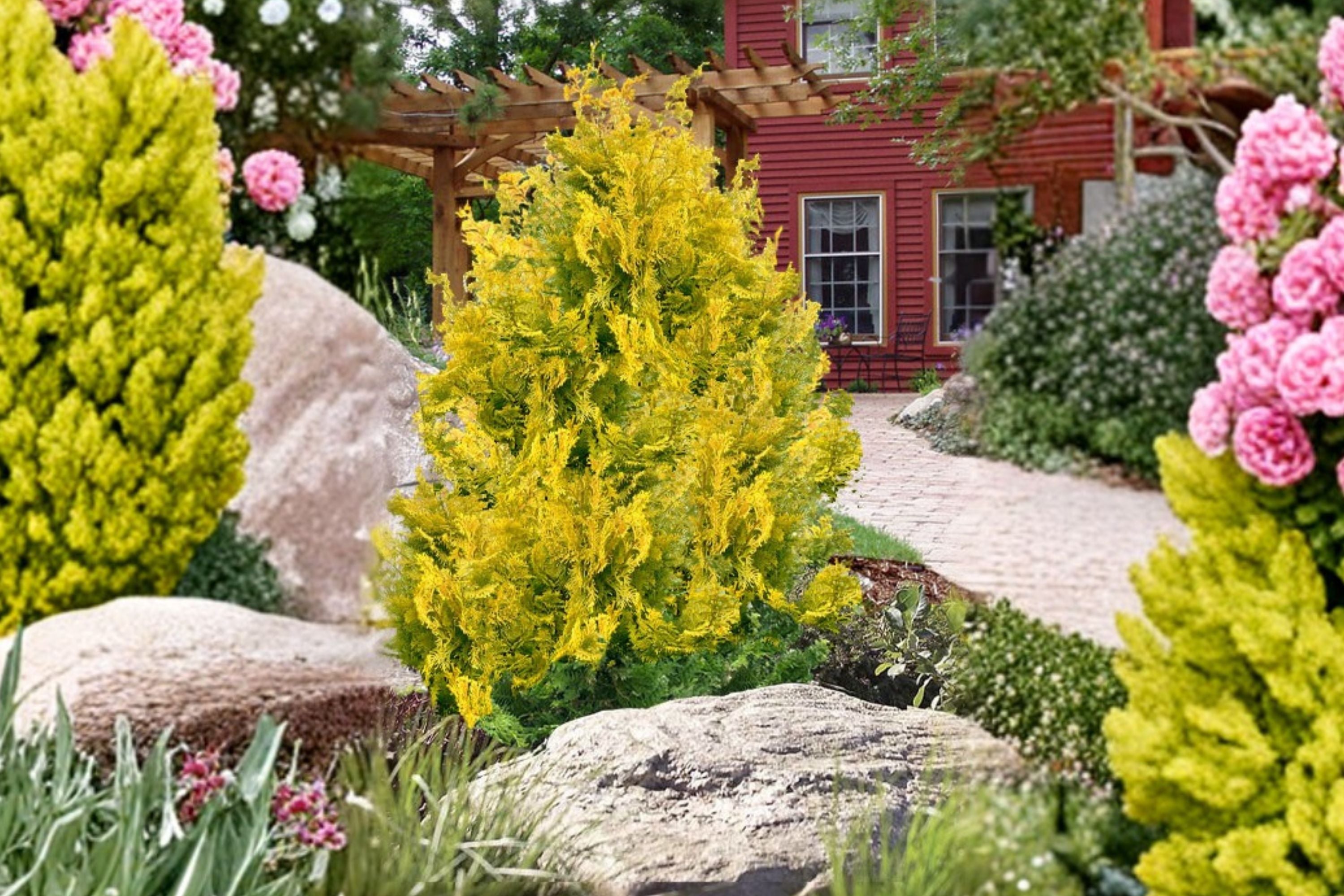 Golden Hinoki Cypress 'Gold Hage' | Miniature Dwarf Conifer | Japanese Cypress Tree | 1 Gallon