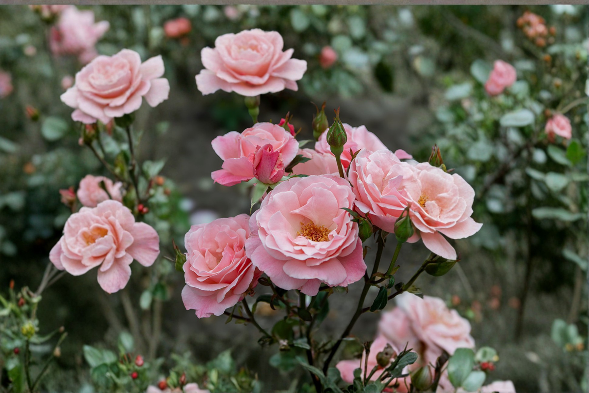 Queen Elizabeth Grandiflora Rose 2 Gal Live Pink Blooming Bush, Tall Garden Shrub, Outdoor Rose Plant Rosa spp.