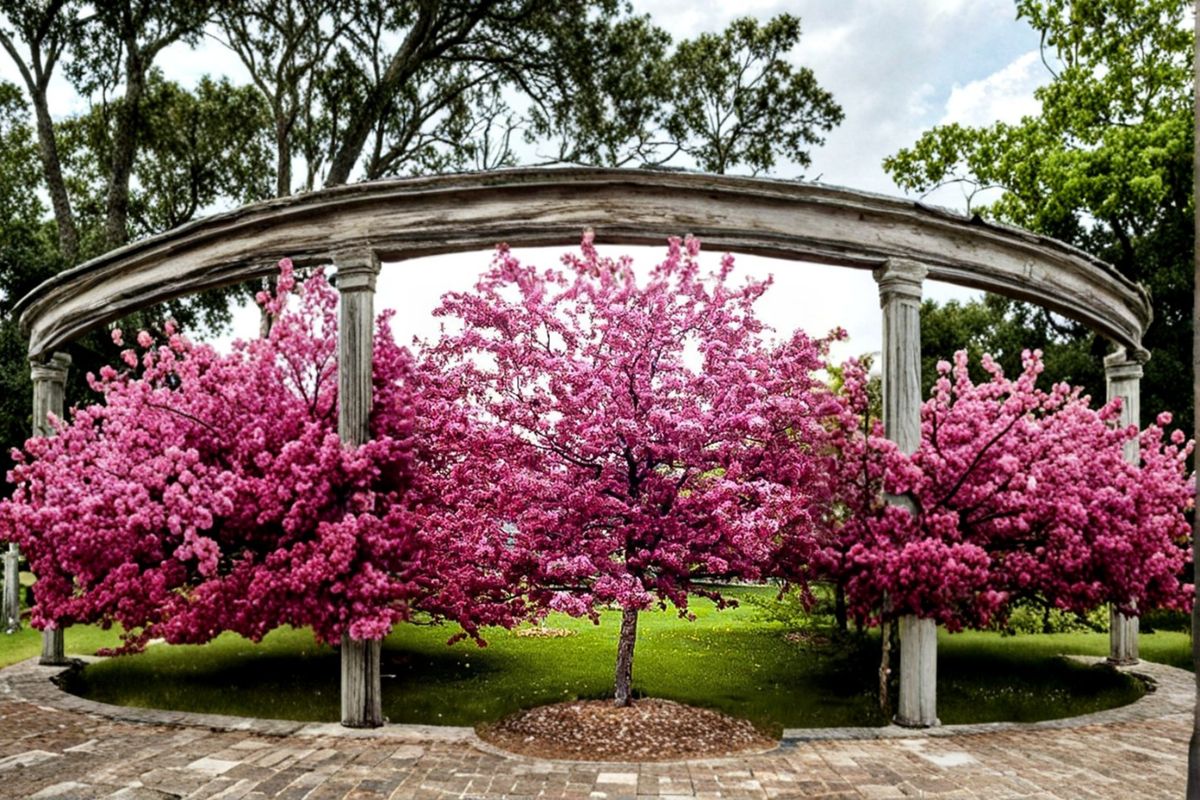 Robinson Flowering Crabapple Tree – 4-6 ft Pink Bloom Ornamental Tree for Garden Landscape, Malus spp.