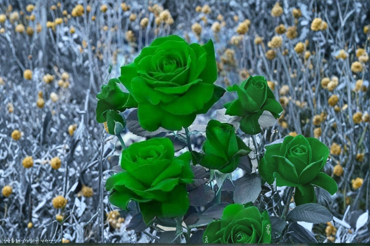 Green Rose Seeds - 10 Seeds, Ornamental Flower Bush, Green Bloom, Rosa spp. for Outdoor Garden Planting