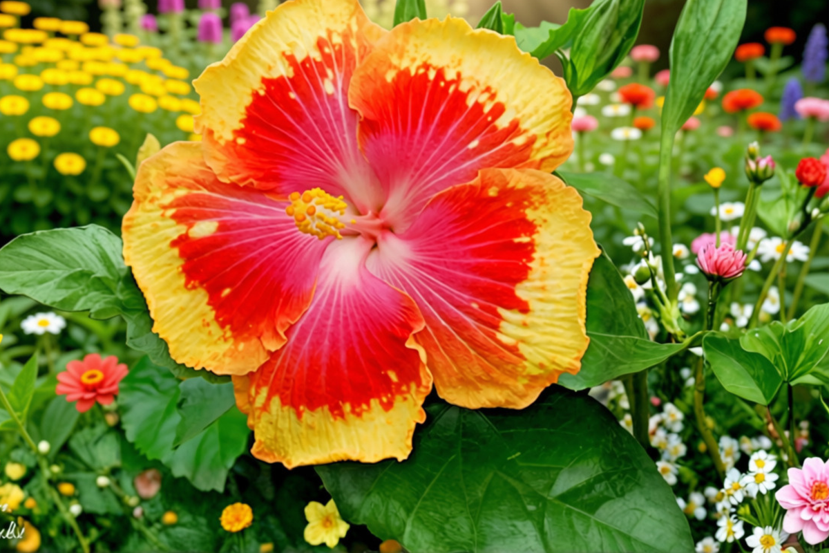 Madagascar Hibiscus Live Starter Plant – 3–5 Inch Rooted Ornamental Flowering Perennial – Hibiscus moscheutos for Garden Beds & Borders