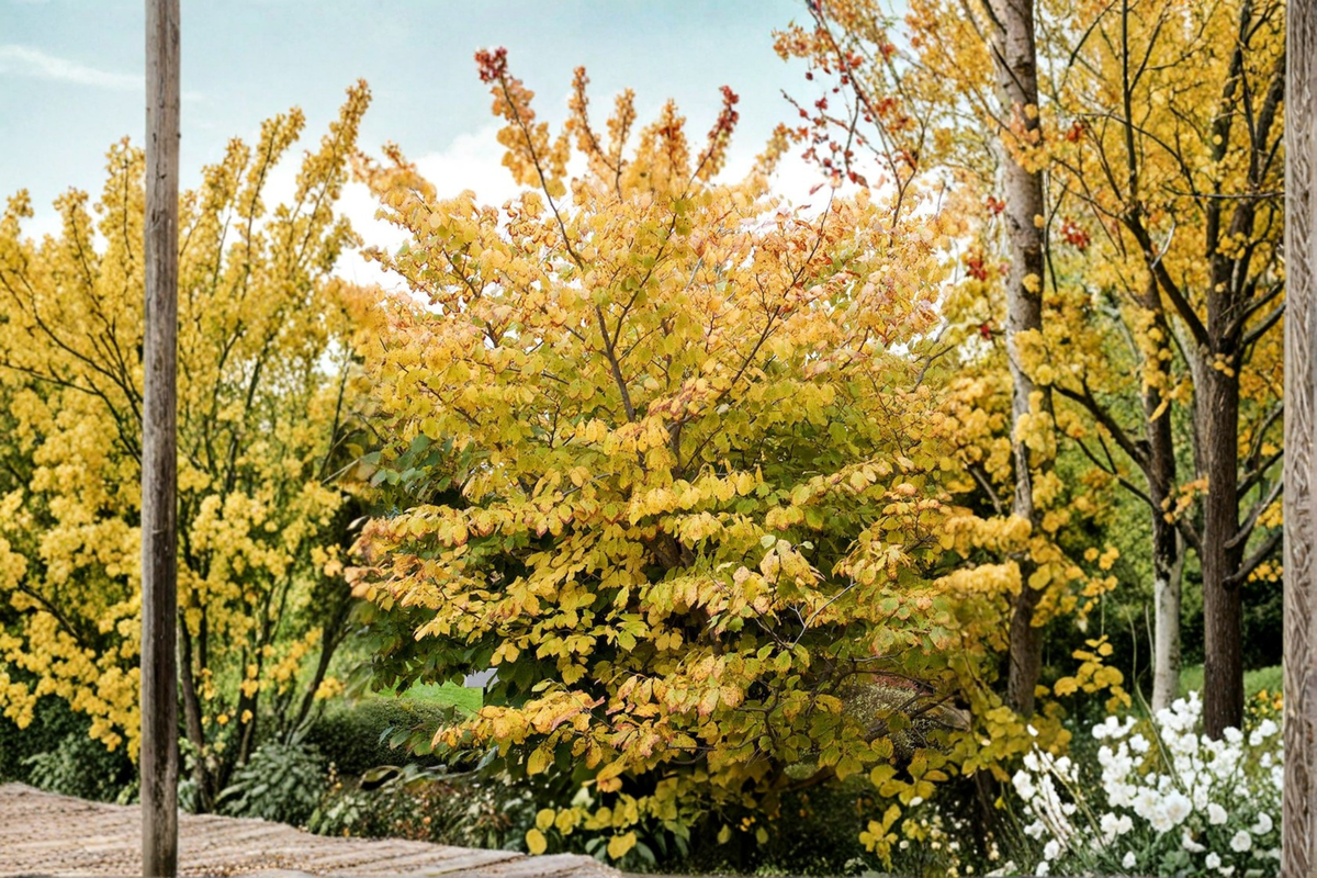Goldcrest Witch Hazel Live Plant – 10 Inch Graft Hamamelis mollis Shrub with Bright Yellow Winter Blooms