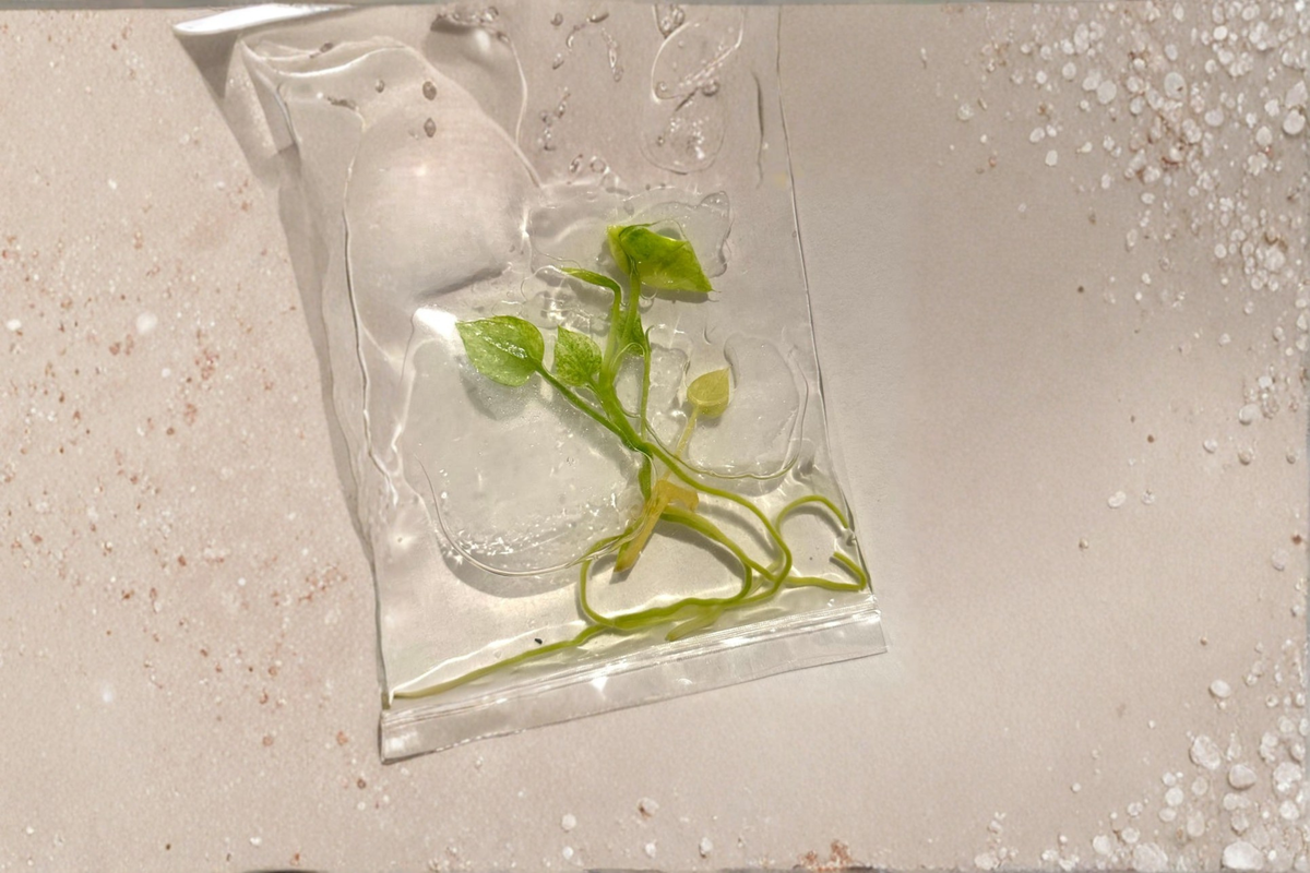 Anthurium Vittarifolium Variegated Live Tissue Culture Plant - Rare Tropical Houseplant in 3 Inch Pot