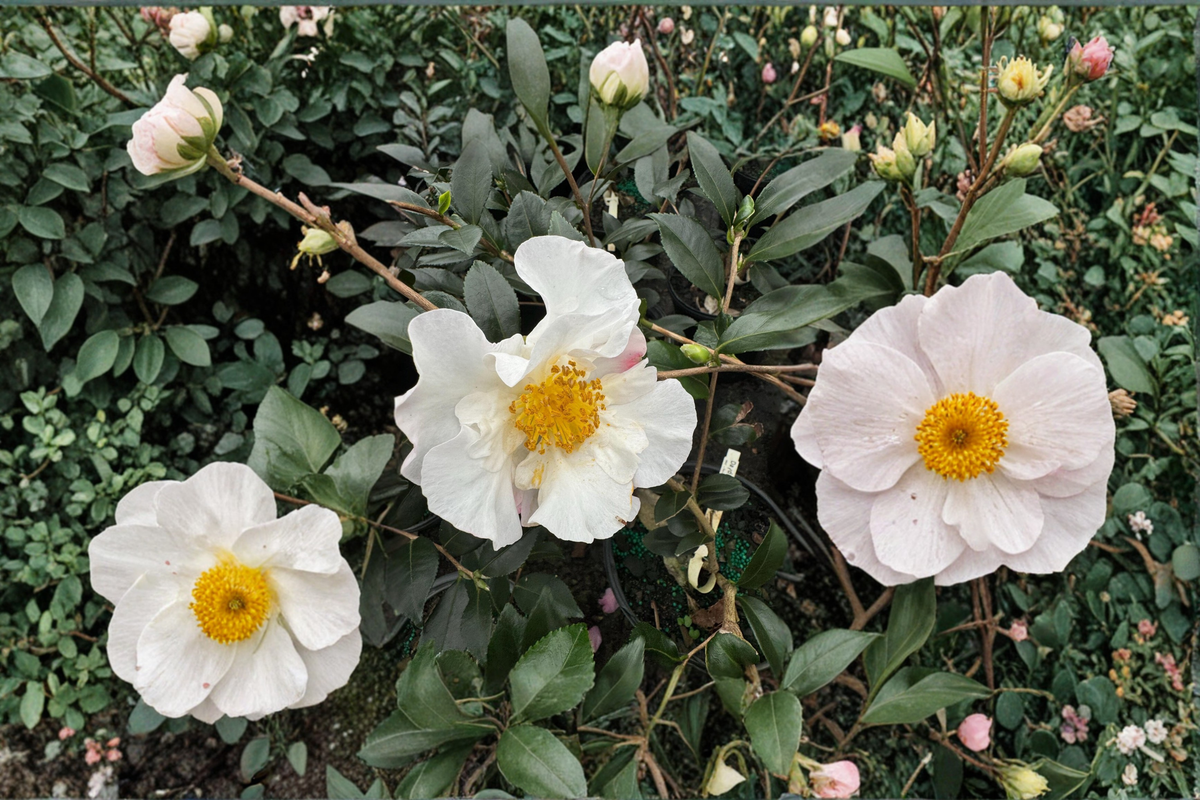 Daydream Camellia Live Plant 1 Gallon – Pink Fall Blooming Evergreen Shrub Camellia sasanqua for Shade Garden