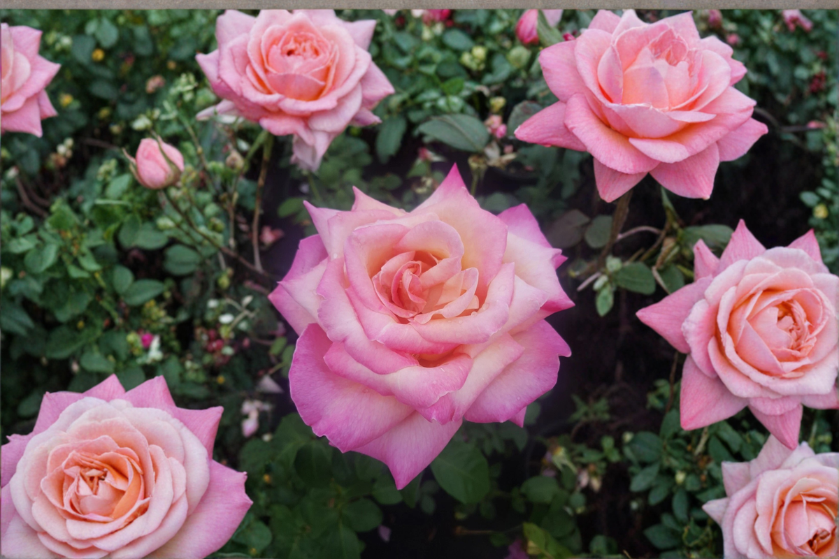 Hybrid Tea Rose Plant – Kordes Perfecta Everblooming Rose Bush in 1-Gallon Container for Garden Landscaping