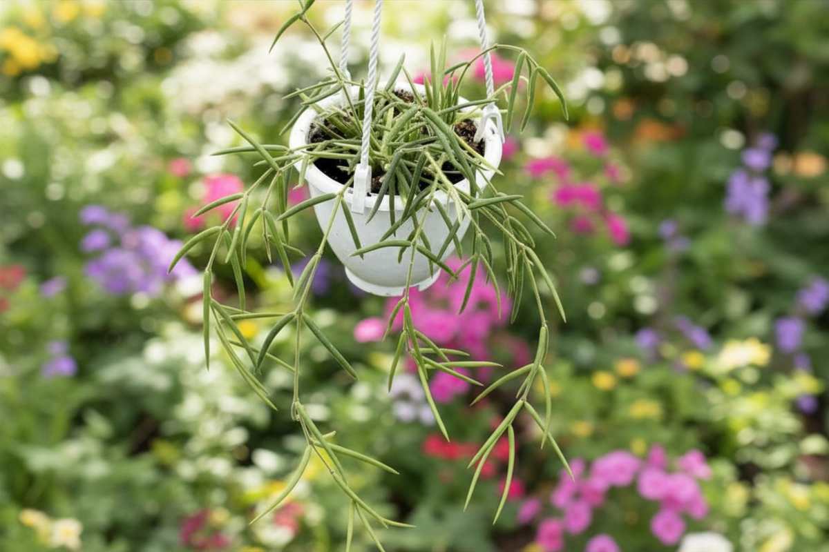 Hoya Linearis Live Plant in 4.5 Inch Pot, Trailing Houseplant, Rare String Hoya, Indoor Hanging Plant, Tropical, Collector Gift