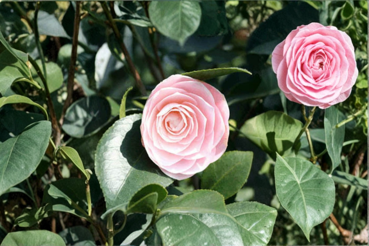 Japanese Camellia Goggy Live Plant - 3 Gallon Pot, Evergreen Flowering Shrub, Camellia japonica