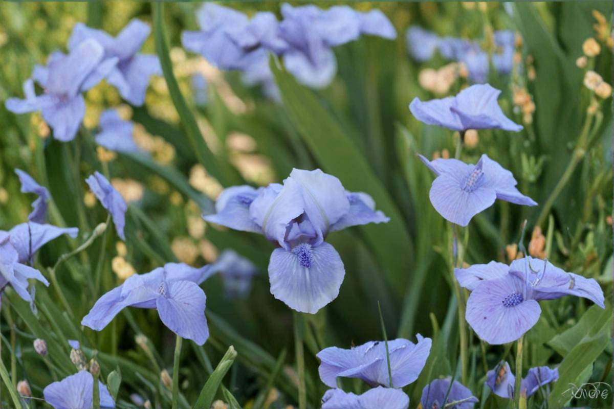 Bearded Iris ‘Bedford Lilac’ Rhizomes 3 Pack – Lilac Purple Spring Blooming Perennial Iris Germanica