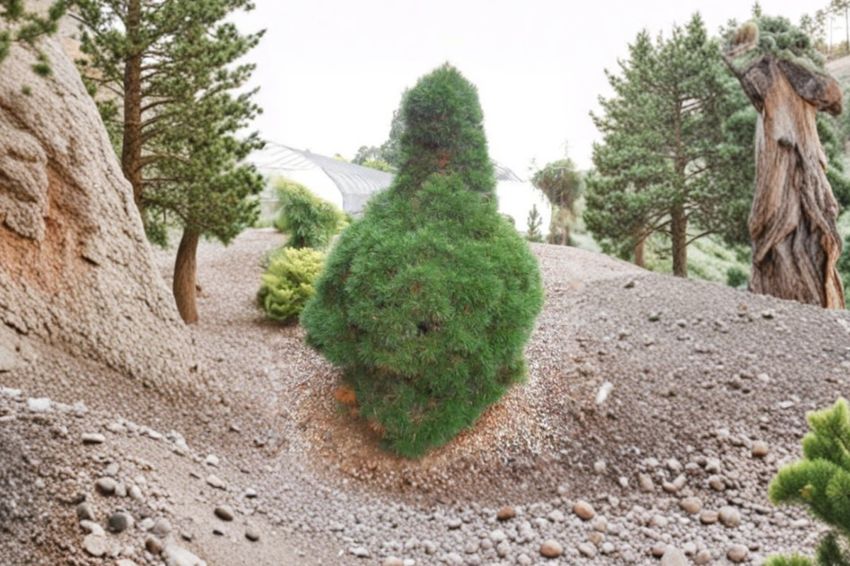 Scotch Pine Live Plant 1 Gallon Pot – Green Penguin Dwarf Evergreen Tree Pinus sylvestris for Garden & Landscape