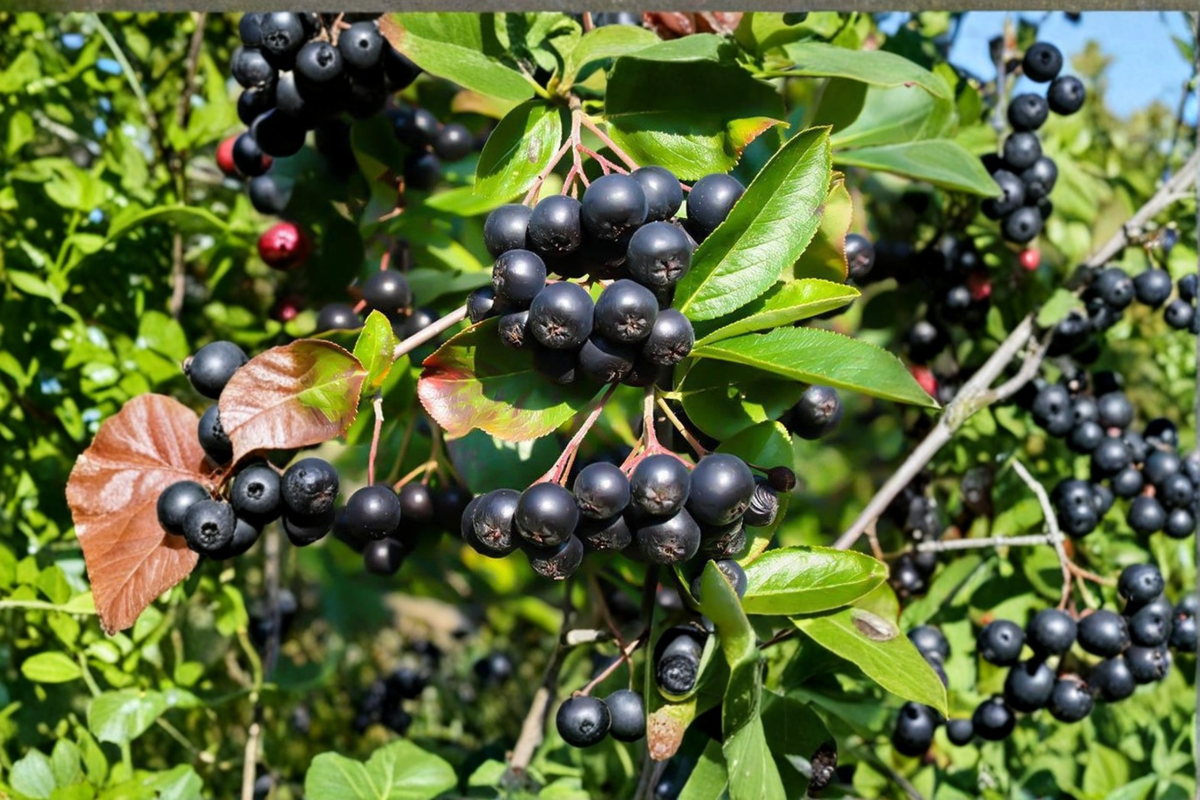 Nero Aronia Berry Bush Live Plant - Compact Self-Fertile Black Chokeberry Shrub for Edible Gardens & Landscaping