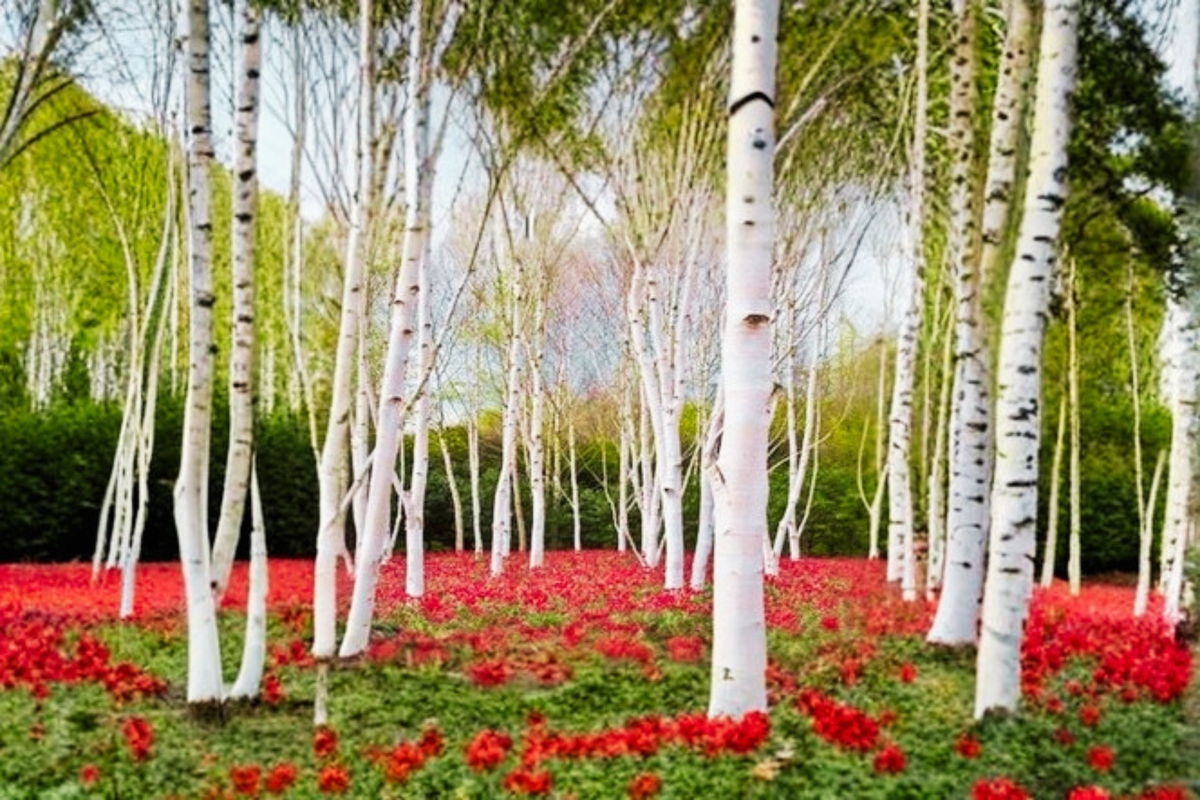 Whitebarked Himalayan Birch Live Plant – 4 Inch Pot, Betula jacquemontii, Ornamental Tree for Garden, Landscape, Focal Point