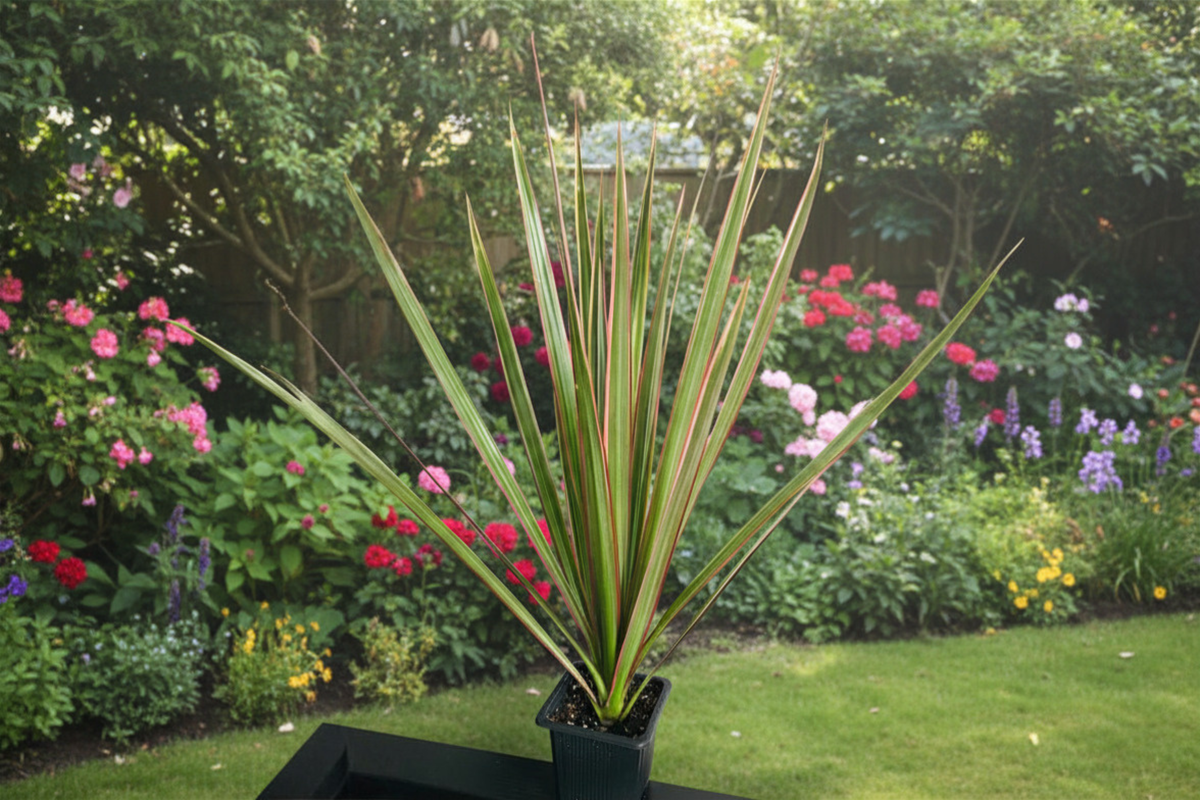Live Dragon Tree Plant, 1 Foot Tall, Indoor Houseplant, Dracaena Marginata, Tropical Foliage, Upright Growth