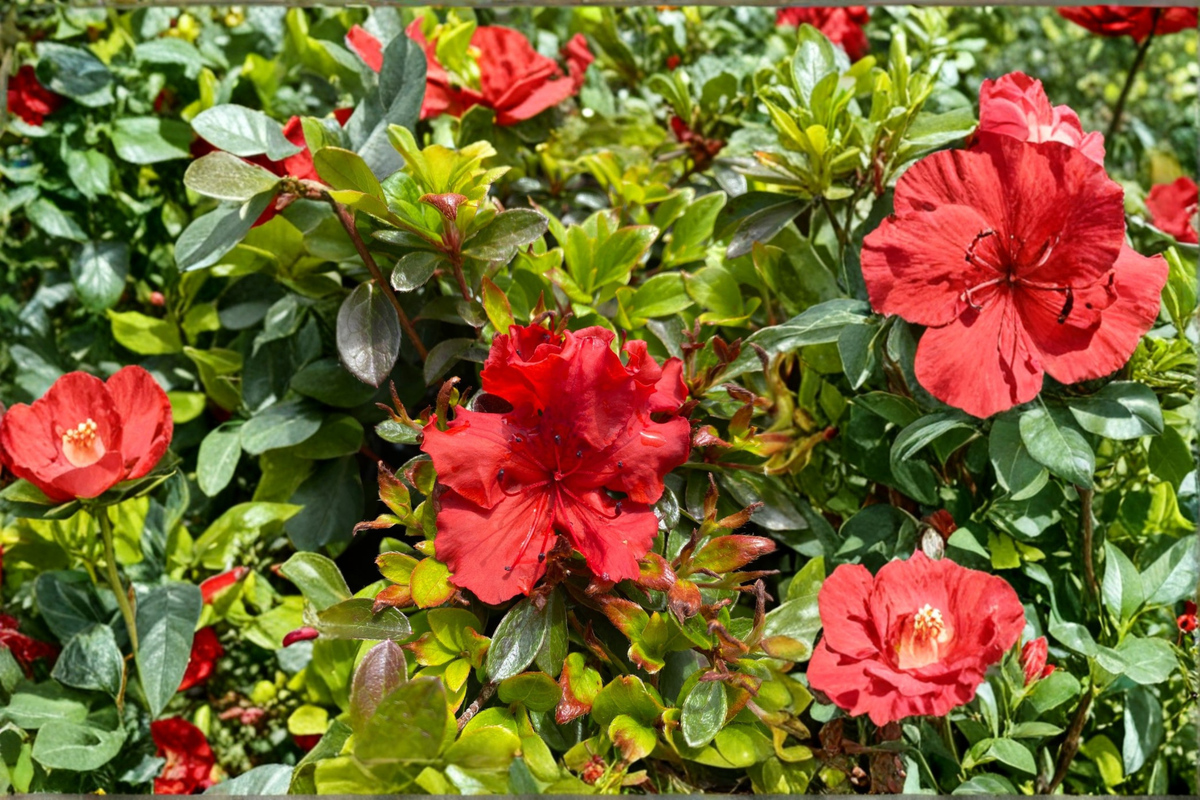 Girard’s Hot Shot Azalea 1 Gallon Live Plant - Red Flower Evergreen Rhododendron Shrub for Shade Gardens