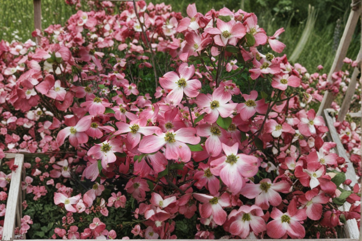 Dogwood ‘Cherokee Chief’ Live Plant – 1 Gallon Red Flowering Tree for Spring Garden Landscape Cornus florida