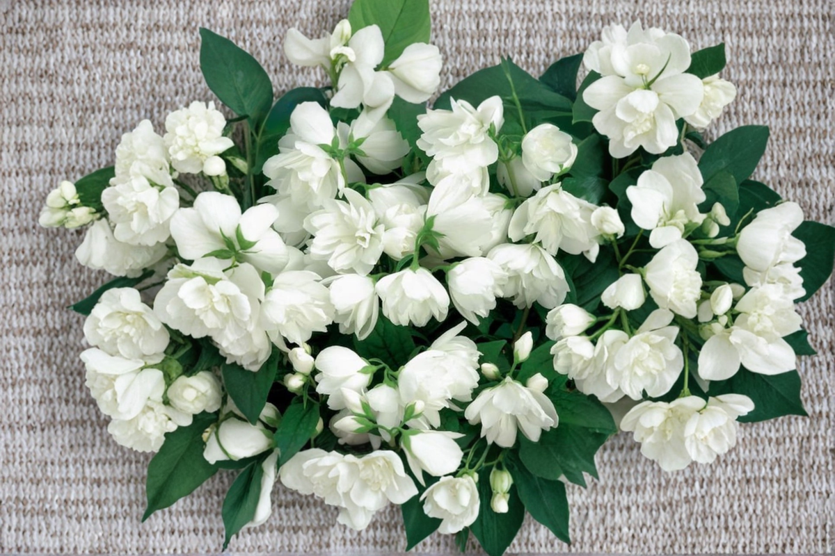 Mock Orange ‘Bouquet Blanc’ 2 Gallon Live Plant – Philadelphus virginalis White Flowering Shrub for Garden Borders