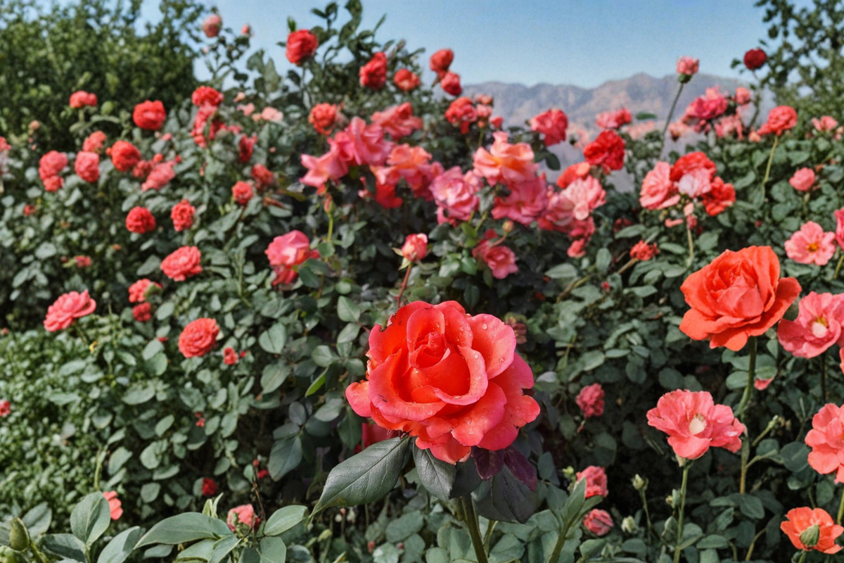 Ring of Fire Hybrid Tea Rose 1 Gal Live Plant Red Yellow Bicolor Blooming Bush Garden Shrub Outdoor Rose