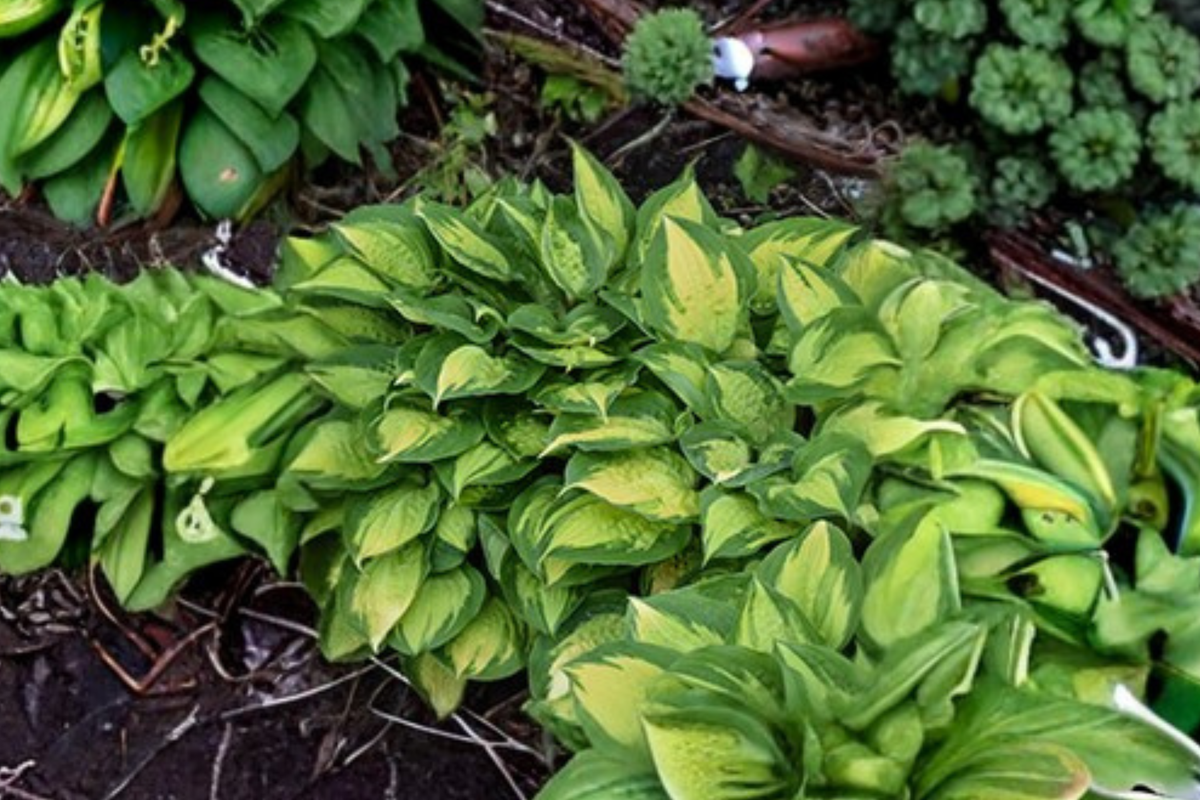 Hosta ‘Island Breeze’ 3-Inch Pot Variegated Shade Perennial Yellow Green Foliage Garden Plant