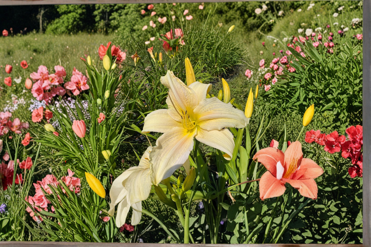 Daylily ‘Gentle Blessing’ Bare Root Plants – Soft Pink Perennial Flowers for Summer Garden, Hemerocallis
