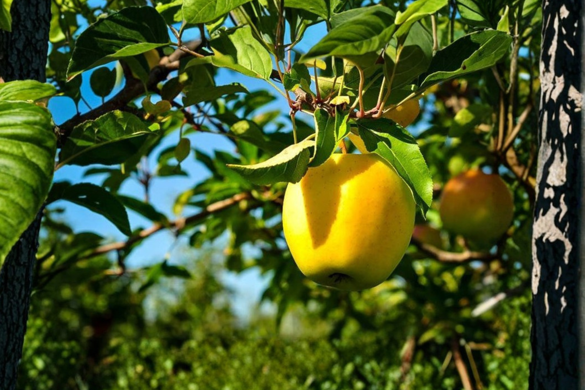 Dorsett Golden Apple Tree Grafted Live Fruit Tree Self-Pollinating for Home Orchard and Backyard Garden