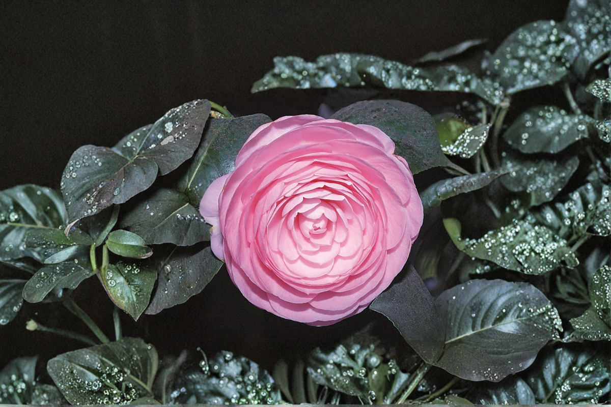 Japanese Camellia ‘Pearl Maxwell’ 1 Gallon Live Plant – Camellia japonica Pink White Evergreen Shrub for Shade Gardens