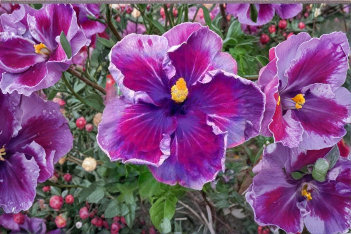 Dark Purple Giant Hibiscus Seeds – 10 Pack, Tropical Flowering Plant, Hibiscus rosa-sinensis, Ornamental Garden, Patio Container