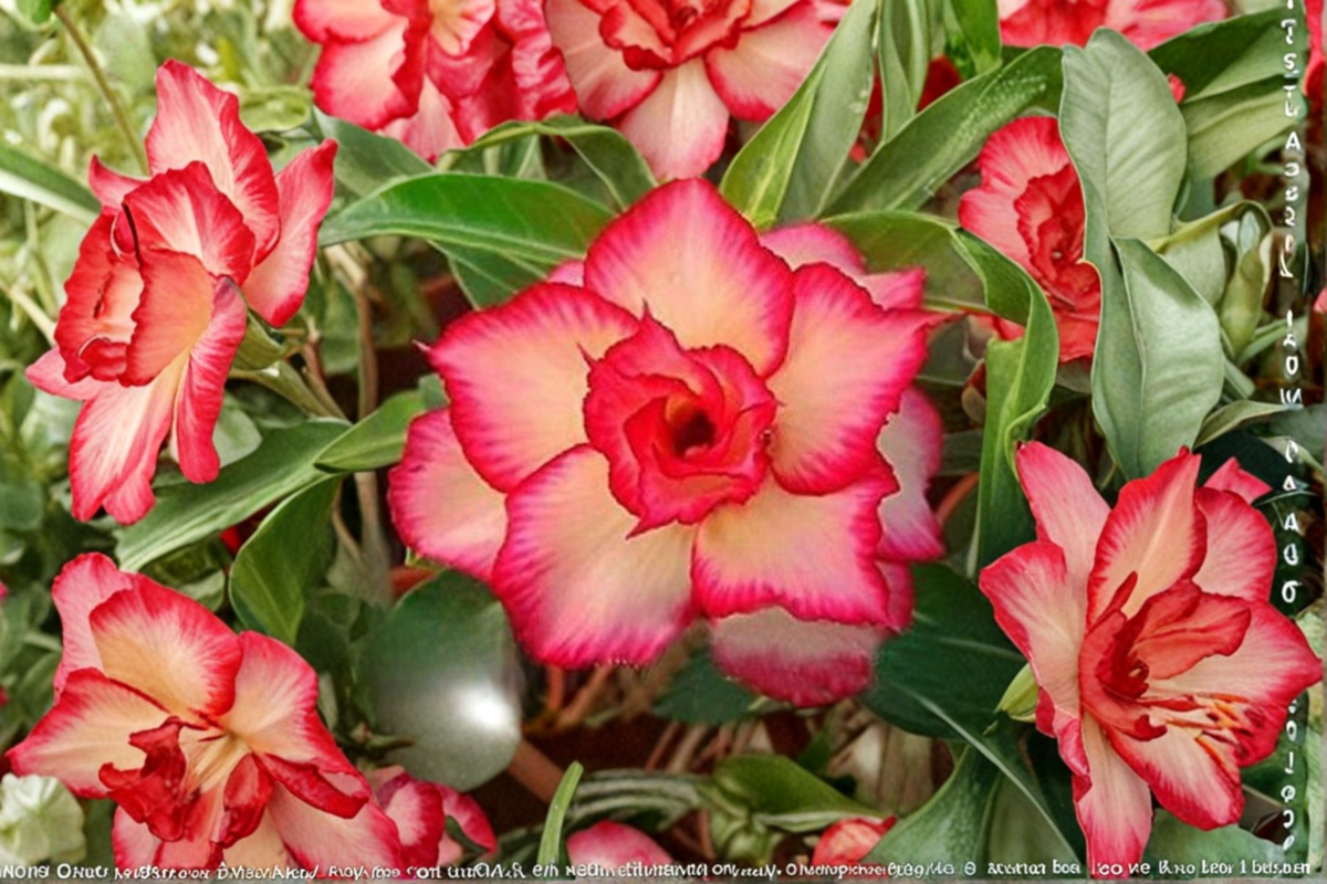 Desert Rose Seeds 10 Pack Adenium Obesum Mixed Color Flowering Succulent for Garden & Container Planting