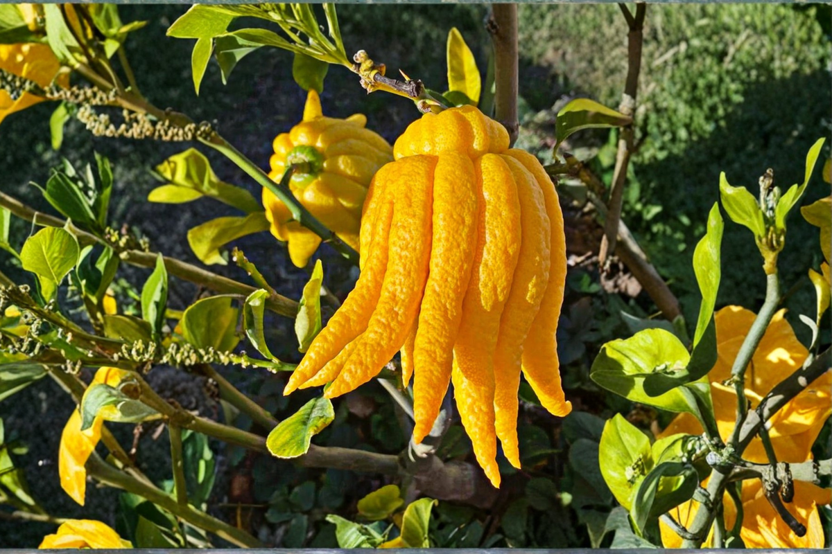 Grafted Buddha’s Hand Citron Tree - 2ft Live Citrus Plant with Fingered Fruit - Tropical Garden, Container, Ornamental Citrus