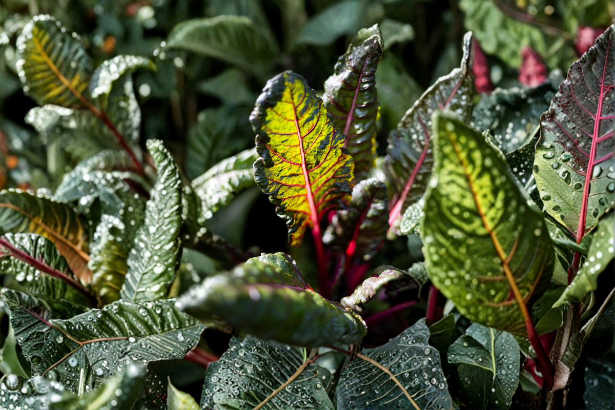 Red Veined Sorrel Live Herb Plant, Edible Foliage, Rumex sanguineus, Container Friendly, Rooted Plant