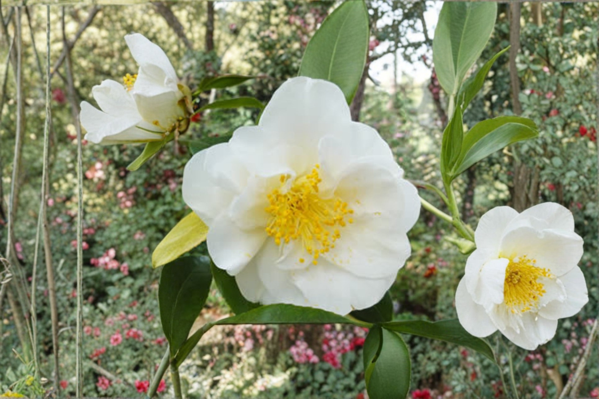 Japanese Camellia ‘White Empress’ 3 Gallon – Camellia japonica White Evergreen Flowering Shrub for Shade Gardens