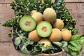 Hami Melon Seeds 20 Pack – Netted Skin Green Flesh Sweet Melon Seeds for Outdoor Garden Planting Cucumis melo