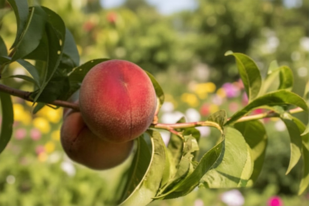 Pacific Pride Nectarine Tree Grafted Live Plant 1 Gallon Dwarf Fruit Tree for Home Orchard & Edible Landscape