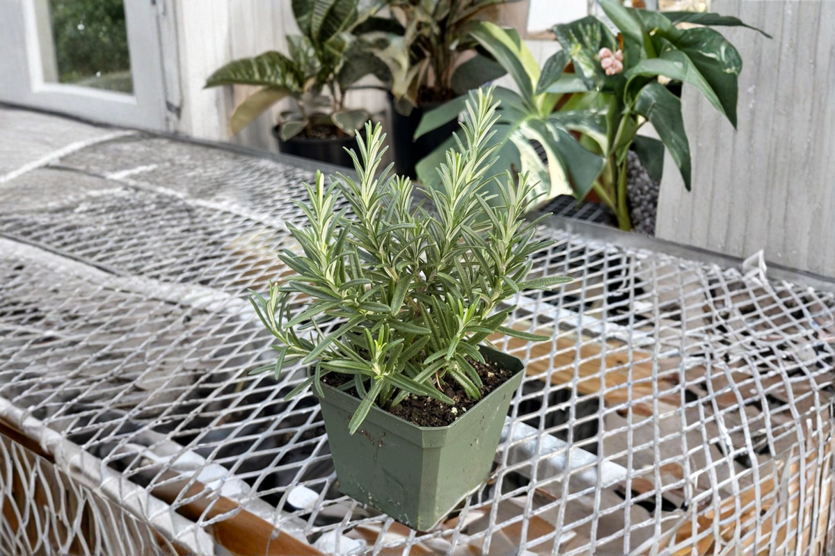 Organic Rosemary Herb Plant 4 Inch - Culinary, Fragrant, Indoor & Outdoor, Salvia rosmarinus
