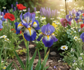 Blue Comet Bearded Iris Seeds – Perennial Flowering Garden Seeds for Borders, Landscape, Full Sun, Iris germanica