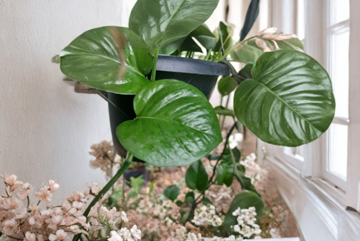 Jade Pothos Leaf Node Cuttings - Epipremnum aureum Indoor Trailing Houseplant Propagation