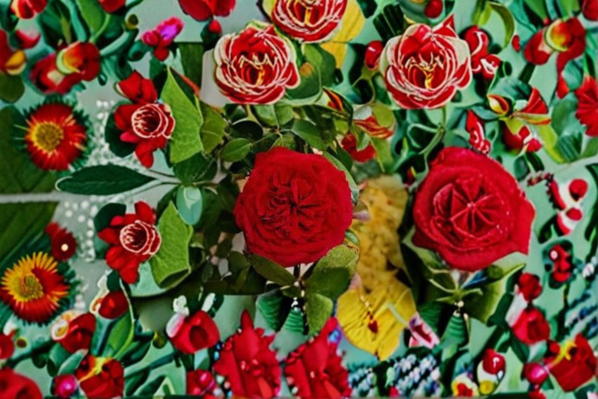 Republique de Montmartre Rose Own Root Live Plant – Red Semi Climbing Rose