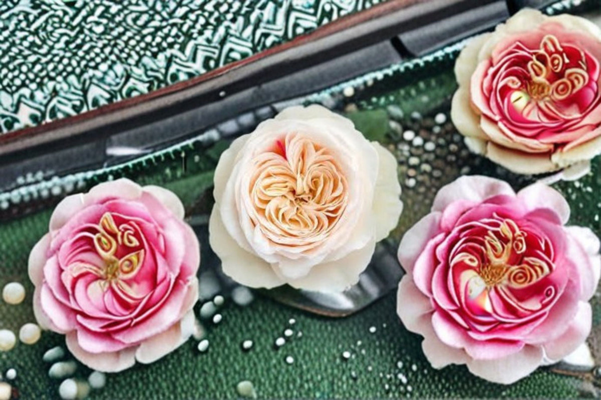 Shiratama Rose Own Root Live Plant – White Japanese Garden Rose