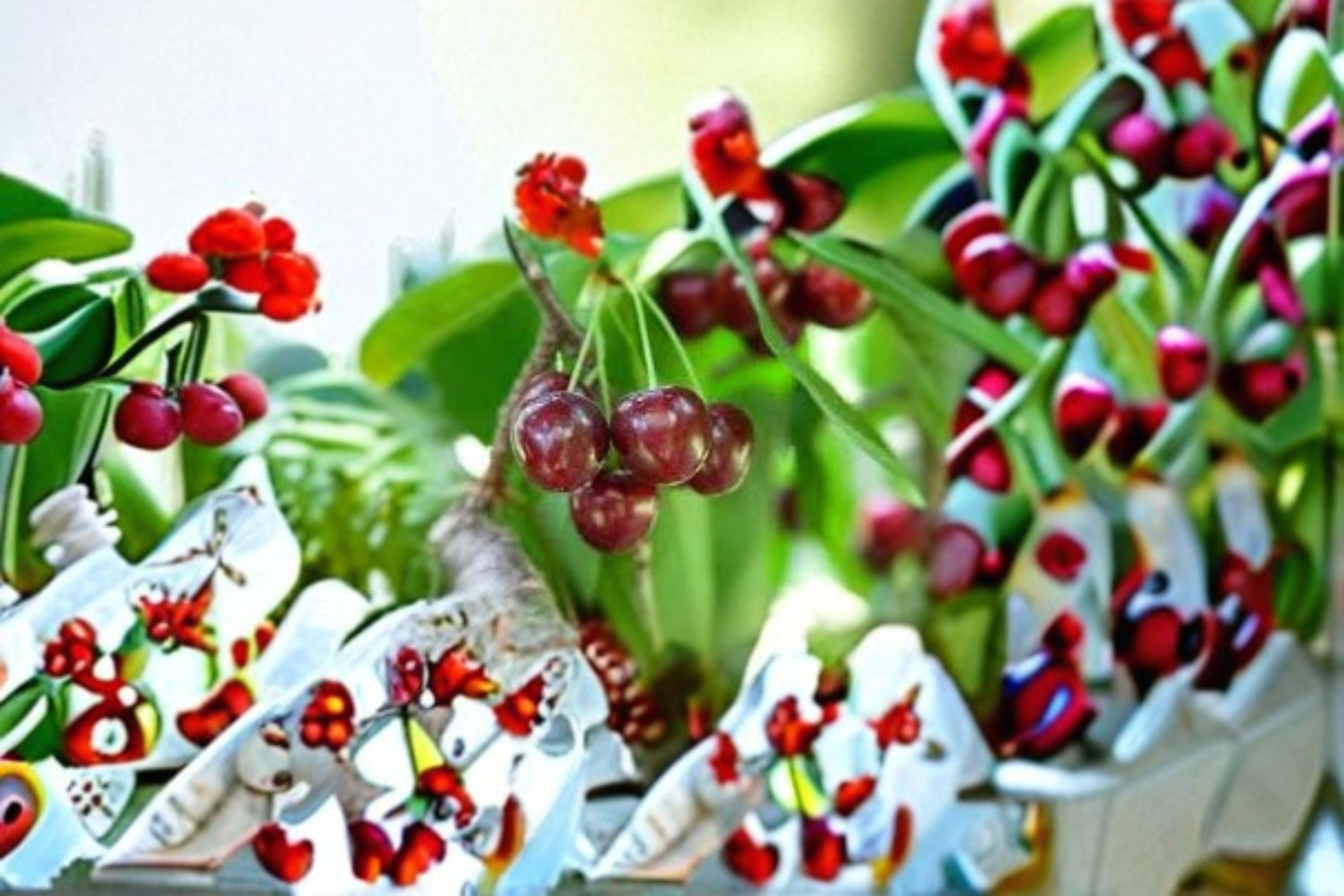 Bing Cherry 6 Cuttings – Prunus avium Fruit Tree Cuttings for Propagation