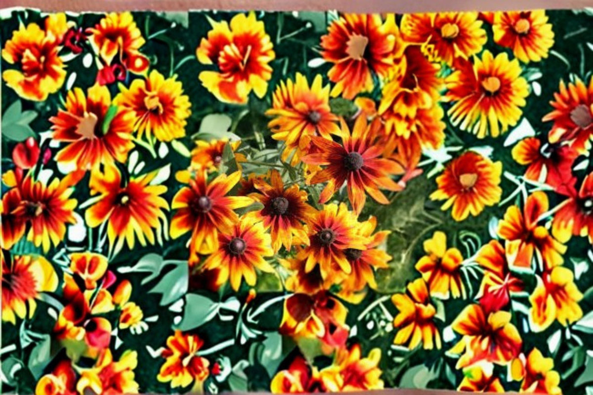 Gloriosa Daisy Seeds Rudbeckia hirta Bi-Color Yellow Red Wildflower Pollinator Plant, 250 Seeds