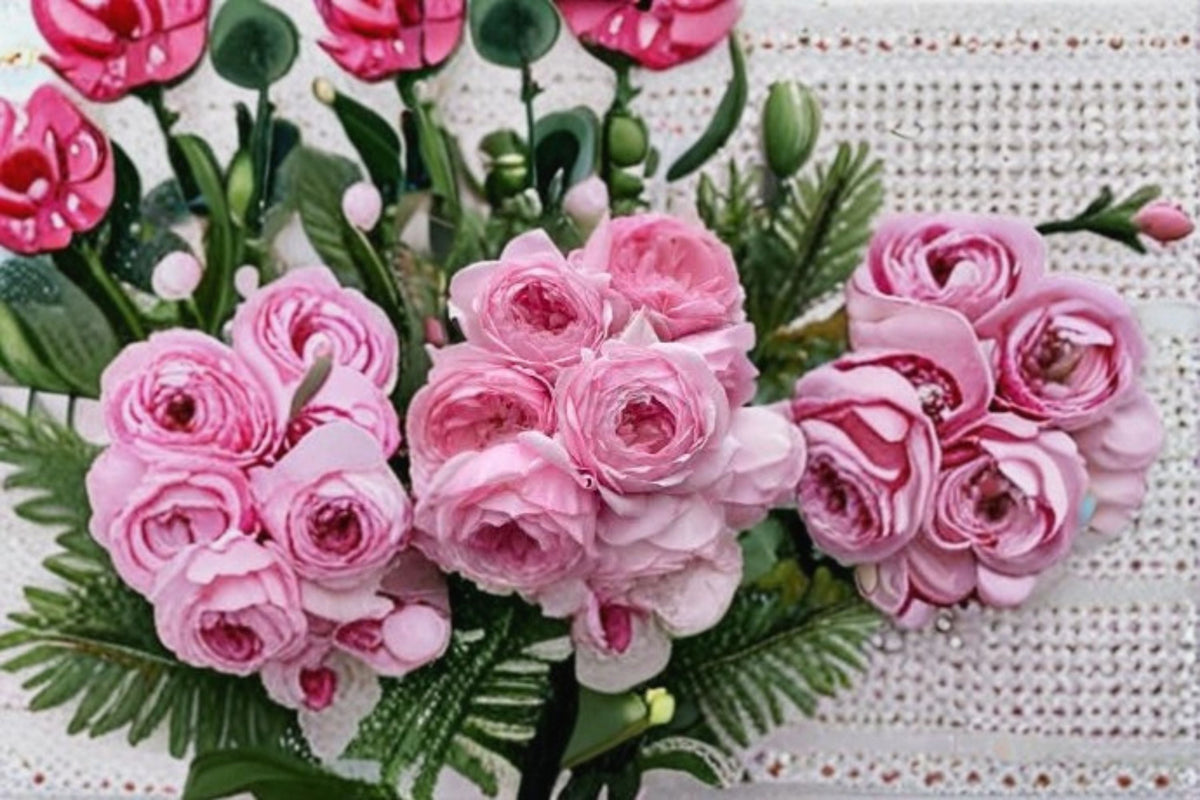 Misaki Rose Live Plant – Fragrant Japanese Cut Rose with Large Blooms