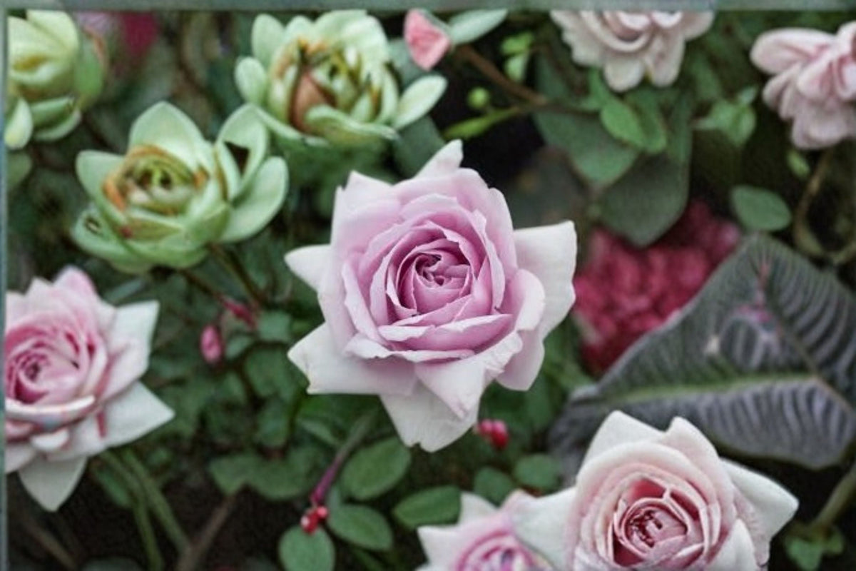 Le Ciel Bleu Rose Own Root Live Plant – Lavender Japanese Cut Rose