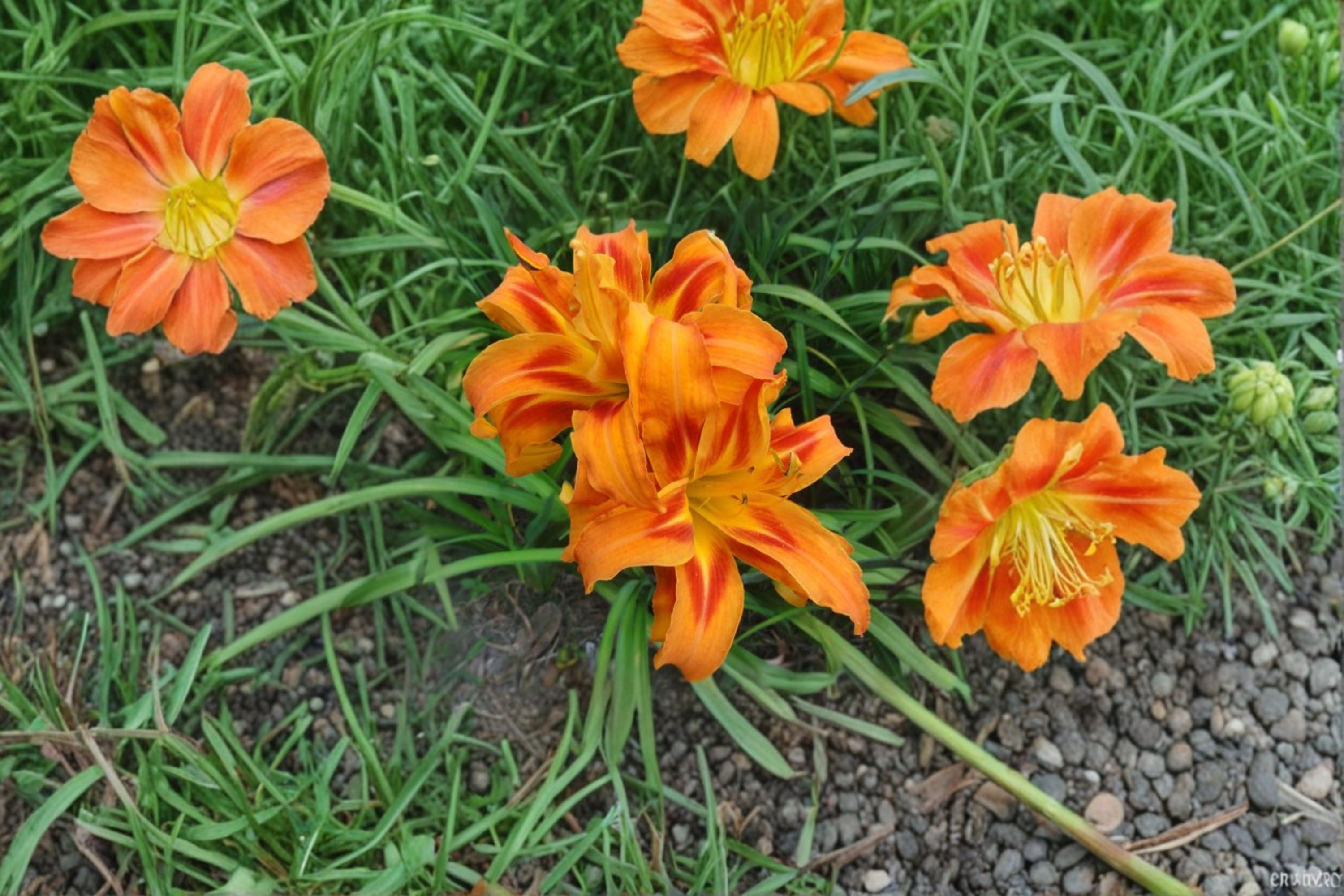 Kwanso Daylily Live Plant – Double Orange Hemerocallis Perennial