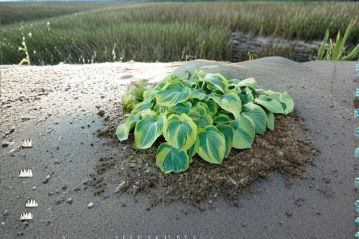 Earth Angel Hosta Plant – Variegated Shade Perennial with Purple Flowers
